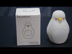 Cute silicone pingouin NightLight pour les enfants LED Sleep Trainer réveil cadeau